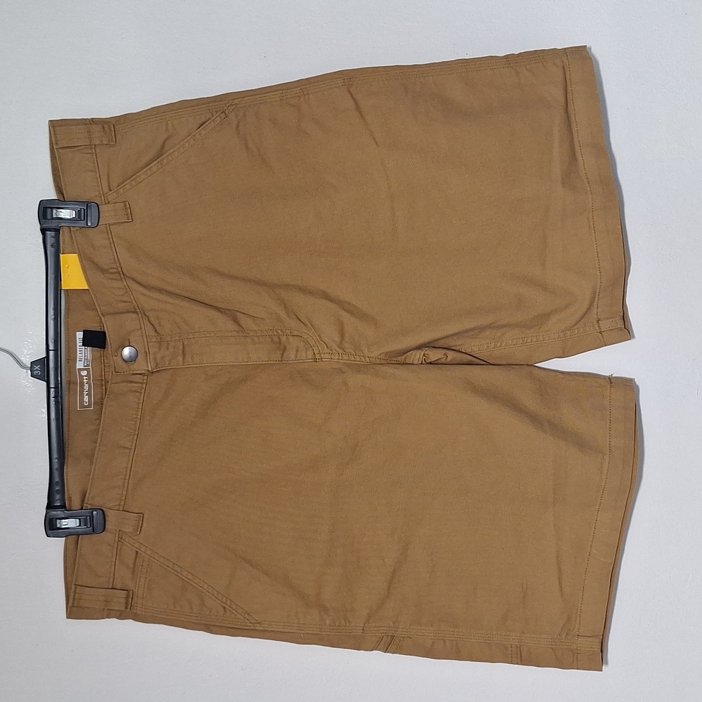 Carhartt Relaxed Fit Canvas Work Shorts Tan